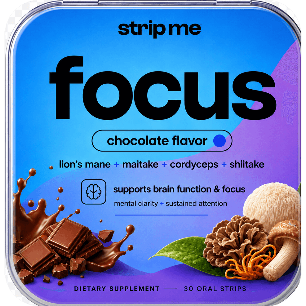 focus · lion's mane + mushrooms
