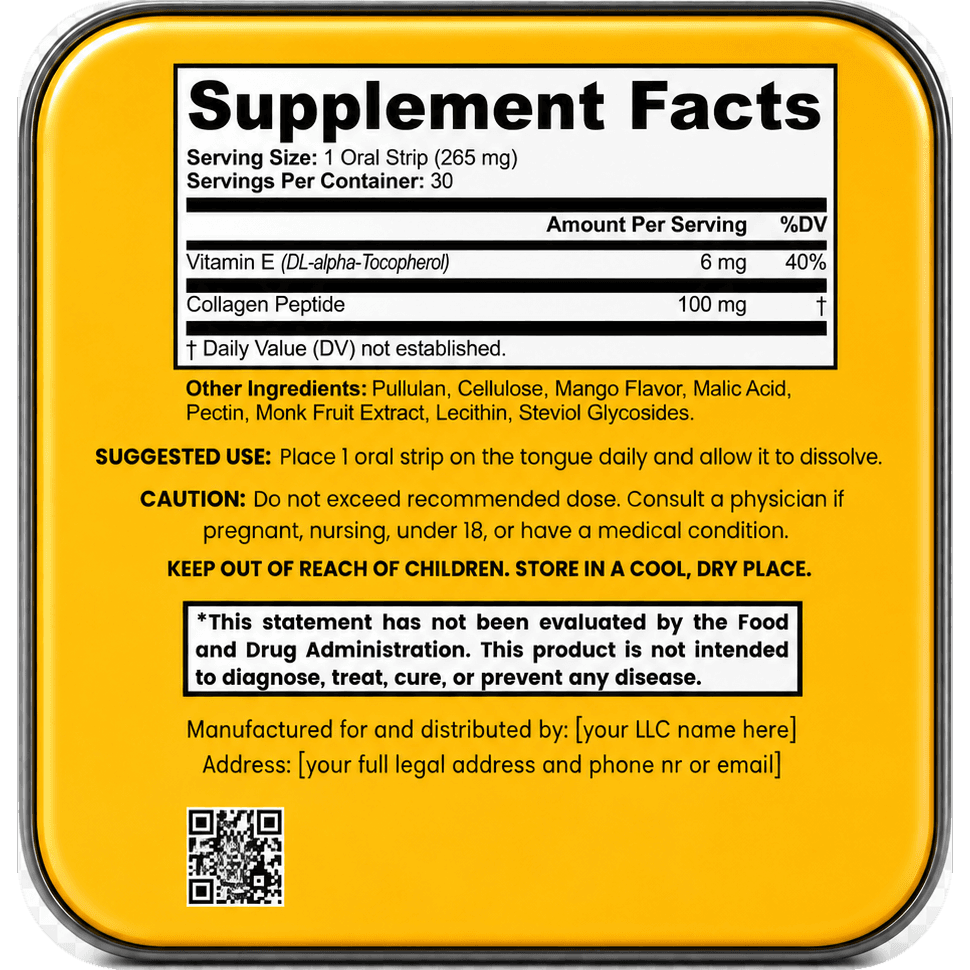 glow · skin — supplement facts